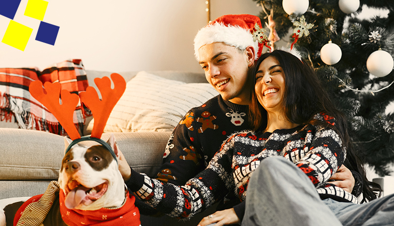 Casal no natal